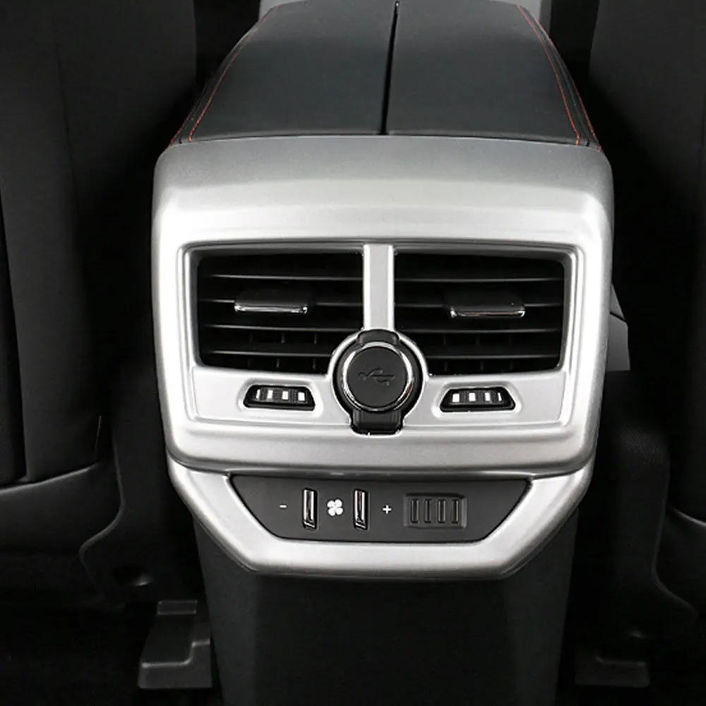 Car font b Interior b font Mouldings ABS Rear Armrest Air Vent Outlet Cover Trim Decoration
