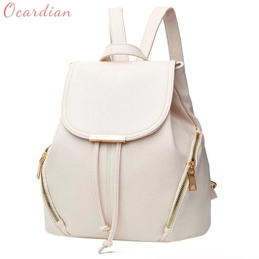 

Ocardian Fashion School Leather Backpack high quality Mini Backpack Multi-function Bag C0110