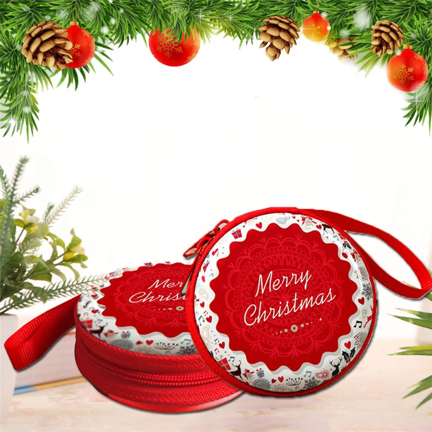 جديد 1 قطعة الأطفال عيد ميلاد سعيد الصفر محفظة الإبداعية نافذة ديكور قلادة الهدايا البسيطة تخزين أكياس 30