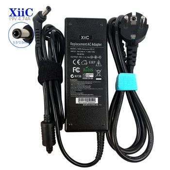 

XiiC 19V 4.74A Laptop Adapter For ASUS Toshiba X53E X53S X52F X7BJ X72D X72F A52J X51r X51 AC Power Supply Charger 5.5*2.5mm 90W