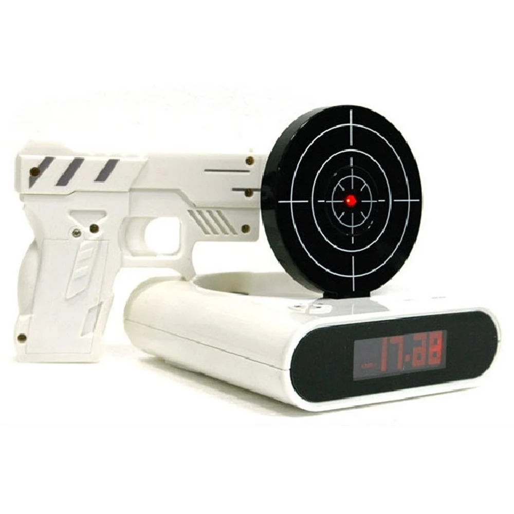 1 Set Gun Alarm Clock Shoot Alarm Clock Recordable Gadget Target Desktop Digital Bedside Snooze Table Alarm Clocks Creative Gift 1 Set Gun Alarm Clock Shoot Alarm Clock Recordable Gadget Target Desktop Digital Bedside Snooze Table Alarm Clocks Creative Gift
