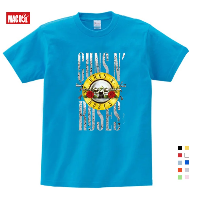 Guns N Roses T Shirt  Kid 2019 T-shirt Pure Cotton Round Neck Baby Tshirt children's Infant Toddler Costume For boy and girl
