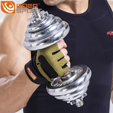 2017 Gym Fitness Gloves Men Weight Lifting Bodybuilding Gloves for Barbell Dumbbells Workout Home Gym Weightlifting