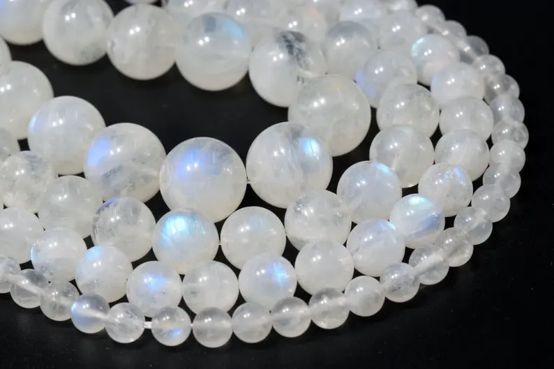 Grade AAA Blue Flashy Rainbow Moonstone Beads 6 Inch Full Strand Pear Shape Smooth Beads Crafted And Necklace Jewelry Making Loose Beads!!