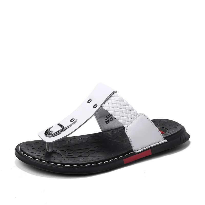 

Outdoor Beach Shoes Summer Men Sandals Genuine Leather Cowhide Men Sandals Quality Beach Slippers Casual Sneakers 5J9071