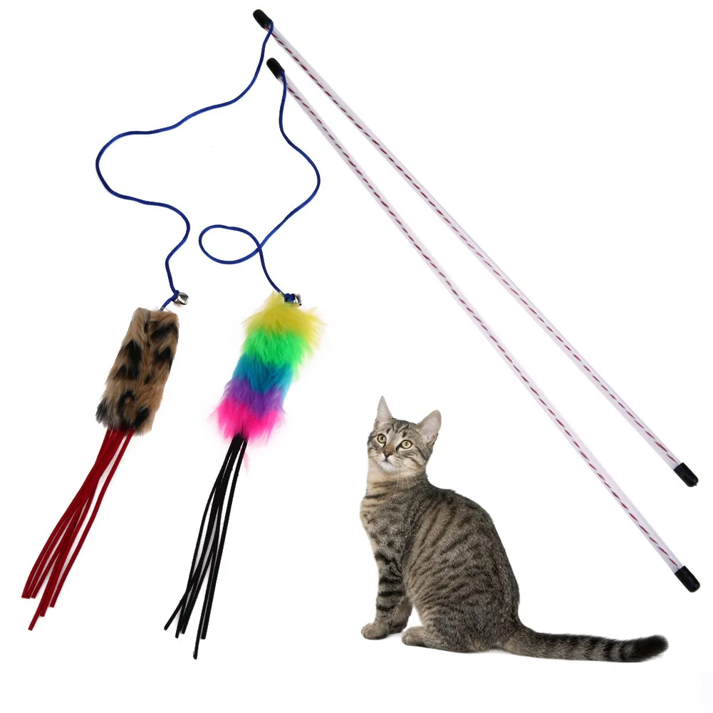 Fun Cat Toys Pets Catcher Teaser Toy Cat Stick Interactive Wire Chaser Wand Toy Pet Cat Feather Teaser Toy Fun Cat Toys Pets Catcher Teaser Toy Cat Stick Interactive Wire Chaser Wand Toy Pet Cat Feather Teaser Toy