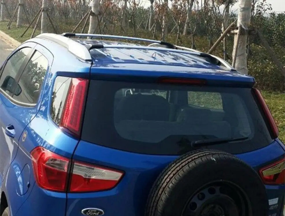 JINGHANG رف سقف سيارة عبر قضبان سقف القضبان رفوف بار السيارات حمولة حامل الحقائب الأمتعة لفورد Ecosport 2013-2018