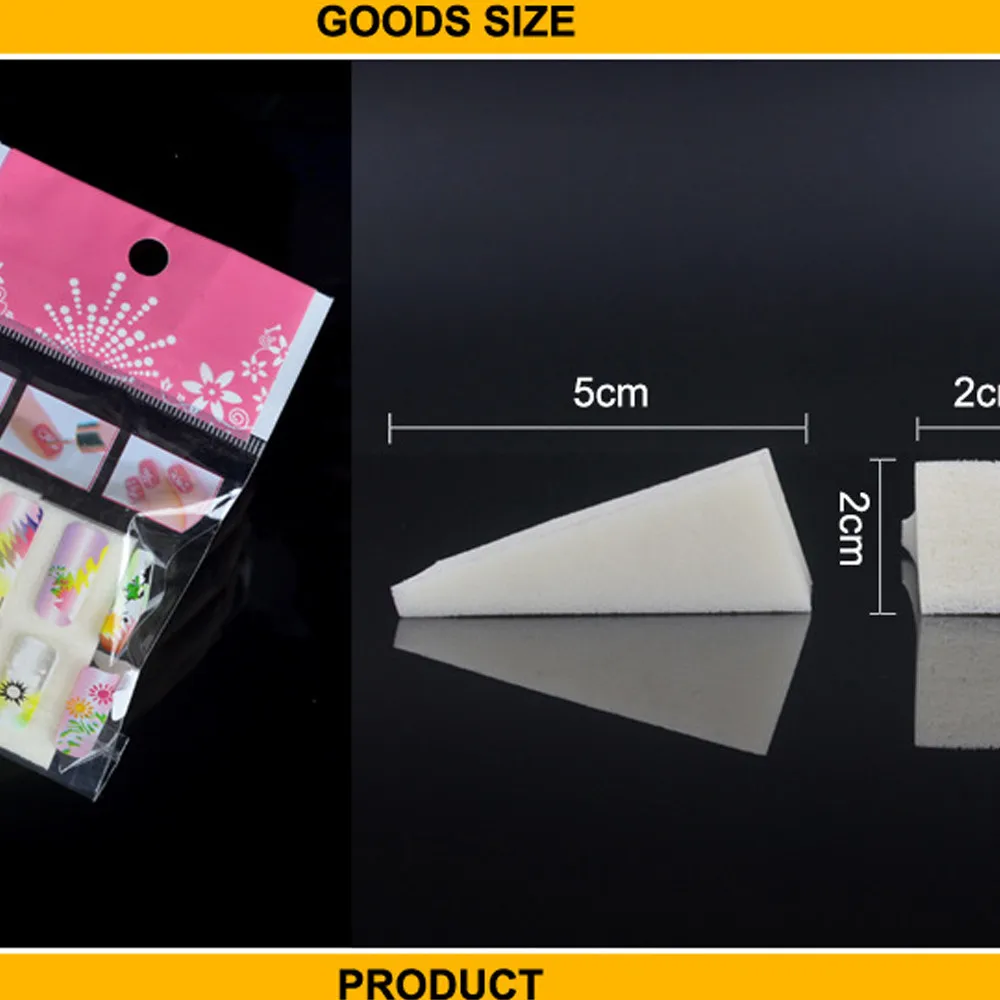 1 шт. градиент гвозди мягкие губки для Цвет увядает Маникюр DIY Creative Nail Книги по искусству инструмент