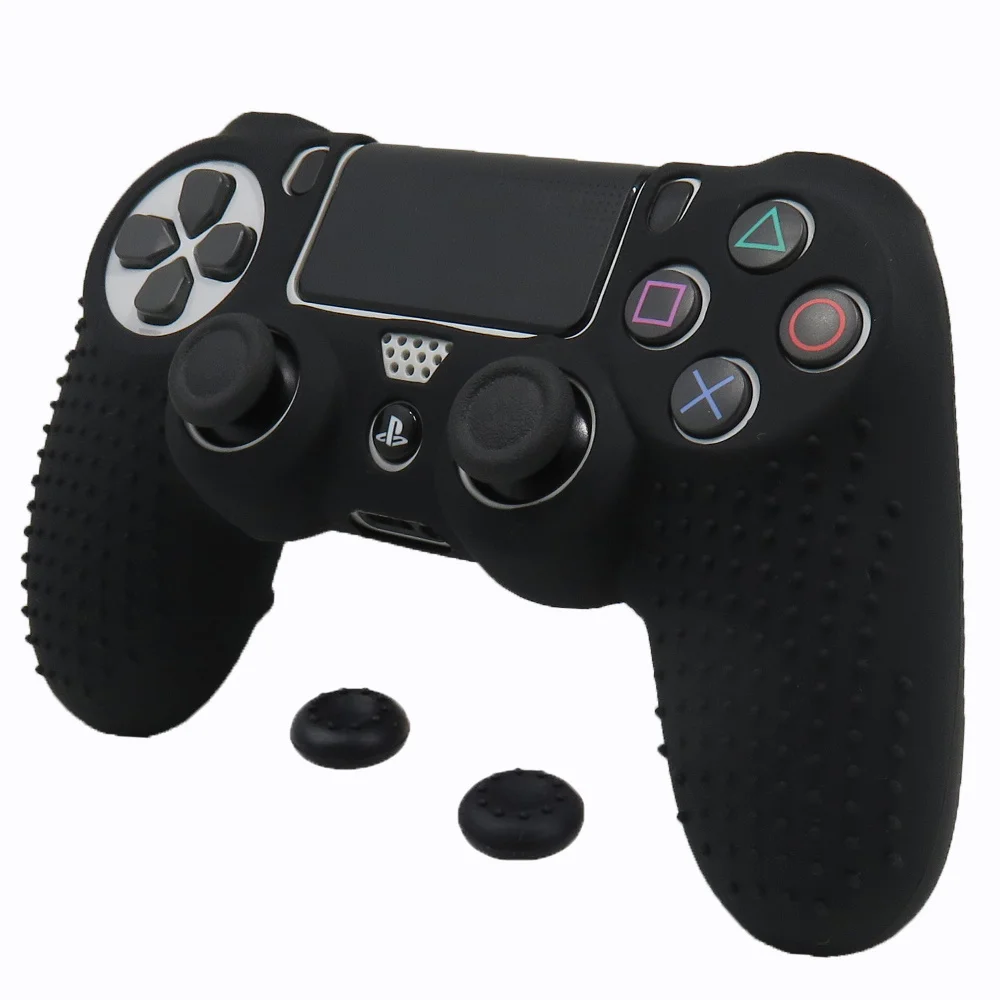 IVYUEEN новая версия силиконовый чехол для Dualshock 4 для Игровые приставки 4 PS4 Pro Slim консоли кожного покрова с контроллером сцепление шапки