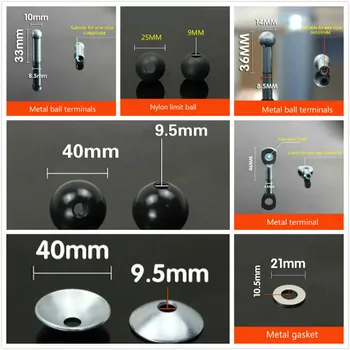 Steel Wire Accessories Gym Fitness Equipment Wire Rope Joints Anaerobic Exercise Metal Limit Ball Hollow