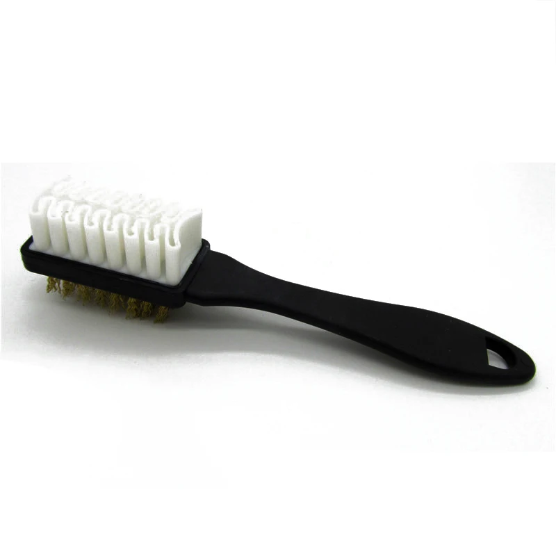 2-Sided Cleaning Brush Rubber Eraser Set Fit for Suede Nubuck Shoes Steel + plastic + rubber Boot Cleaner