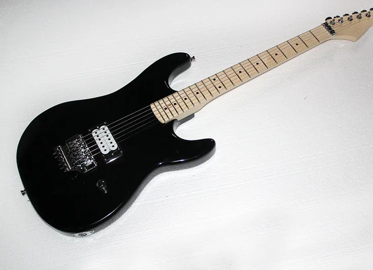 

Factory custom black body Electric Guitar with Maple Fingerboard,SS Pickups,chrome Hardware, offering customized