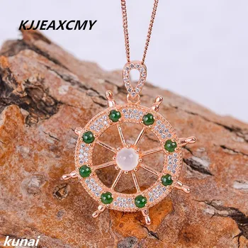 

KJJEAXCMY boutique jewelry Direct wholesale jewelry, jewelry, women's jewelry, 925 silver inlaid natural jade pendant