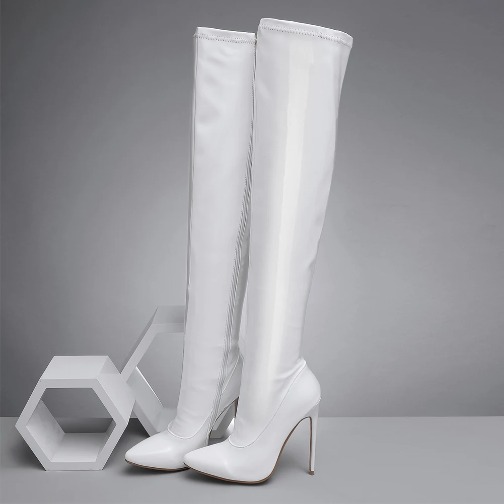 DoraTasia размера плюс 48 Брендовые женские ботинки с острым носком ...