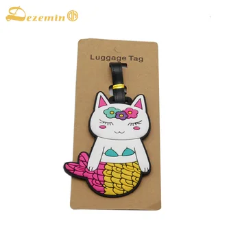 

DEZEMIN Mermaid Funny Travel Luggage Tag Name Tag