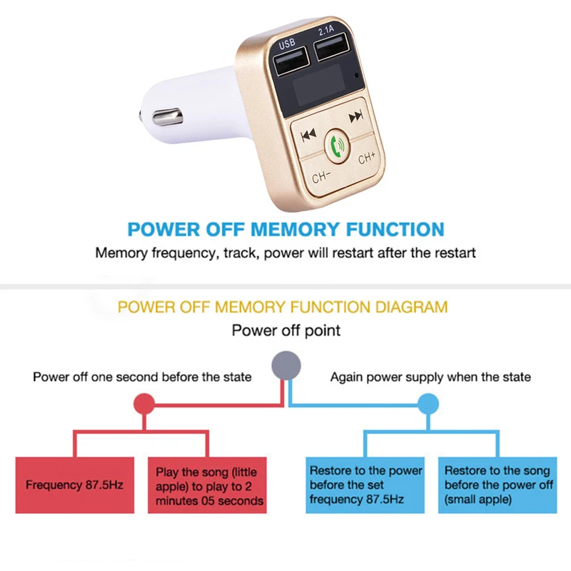 Автомобильный комплект громкой связи беспроводной Bluetooth fm-передатчик ЖК MP3-плеер USB зарядное устройство 2.1A автомобильные аксессуары Handsfree Авто fm-модулятор