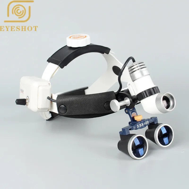 Medical Headlamp High Brightness Headband Binocular Medical Surgical Dental Loupes with Led Headlight-g (4)