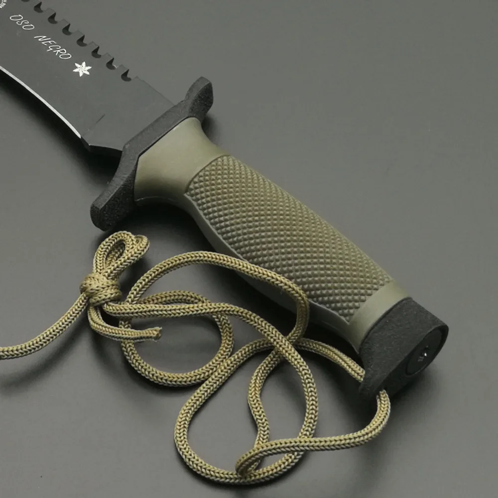 DuoClang Military Combat Striaght Knife 440HC Steel Blade ABS Handle Rescue Utility Outdoor Knives Top Quality DuoClang Military Combat Striaght Knife 440HC Steel Blade ABS Handle Rescue Utility Outdoor Knives Top Quality