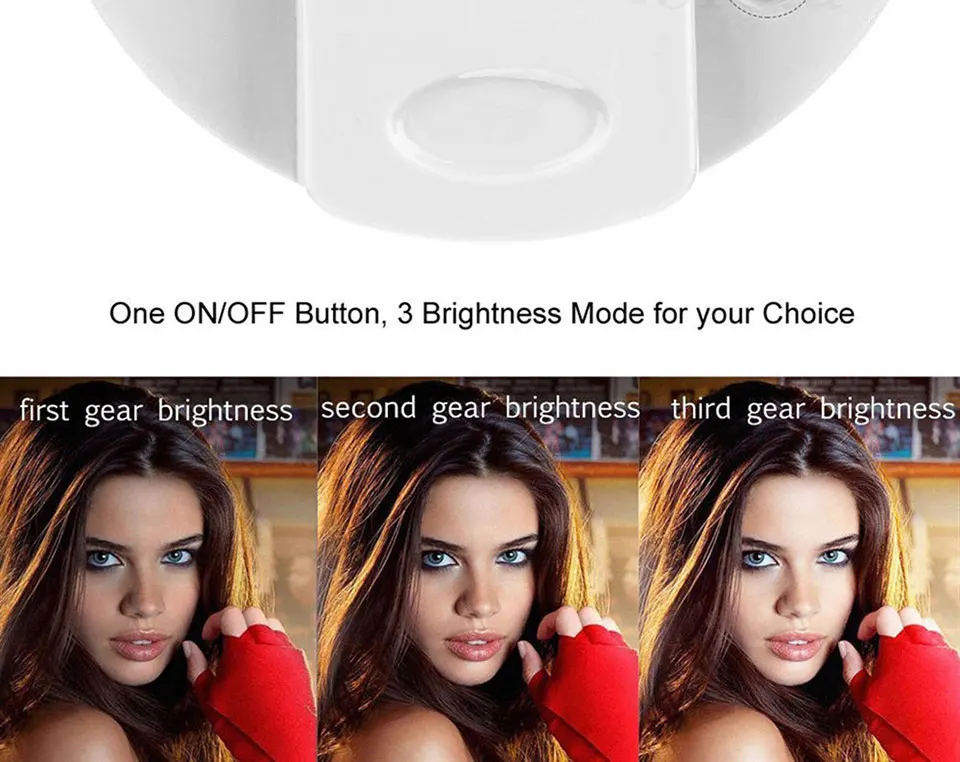 Roreta USB Charge 36 LED Lamps Selfie Night Light For iPhone Lighting 11 Roreta USB Charge 36 LED Lamps Selfie Night Light For iPhone Lighting 11