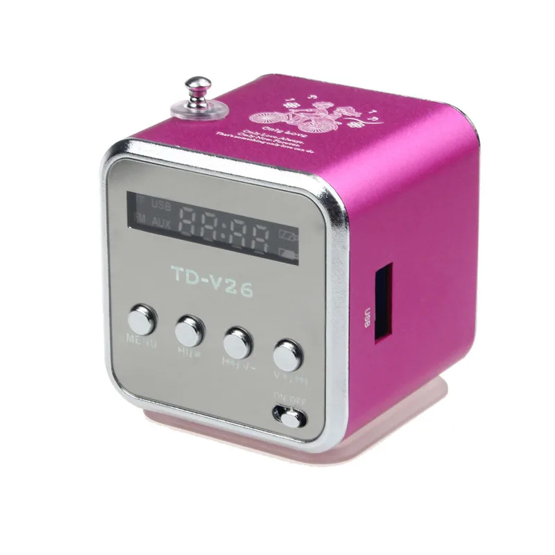 Новый портативный mp3-плеер усилитель с ЖК-экраном карта Micro SD TF USB диск динамик