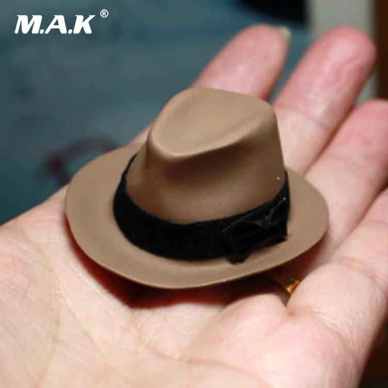 

1/6 Scale Brown black Bowler Hat Male Vintage Cap Fit 12" ZC PH HT KUMIK Figure Toys