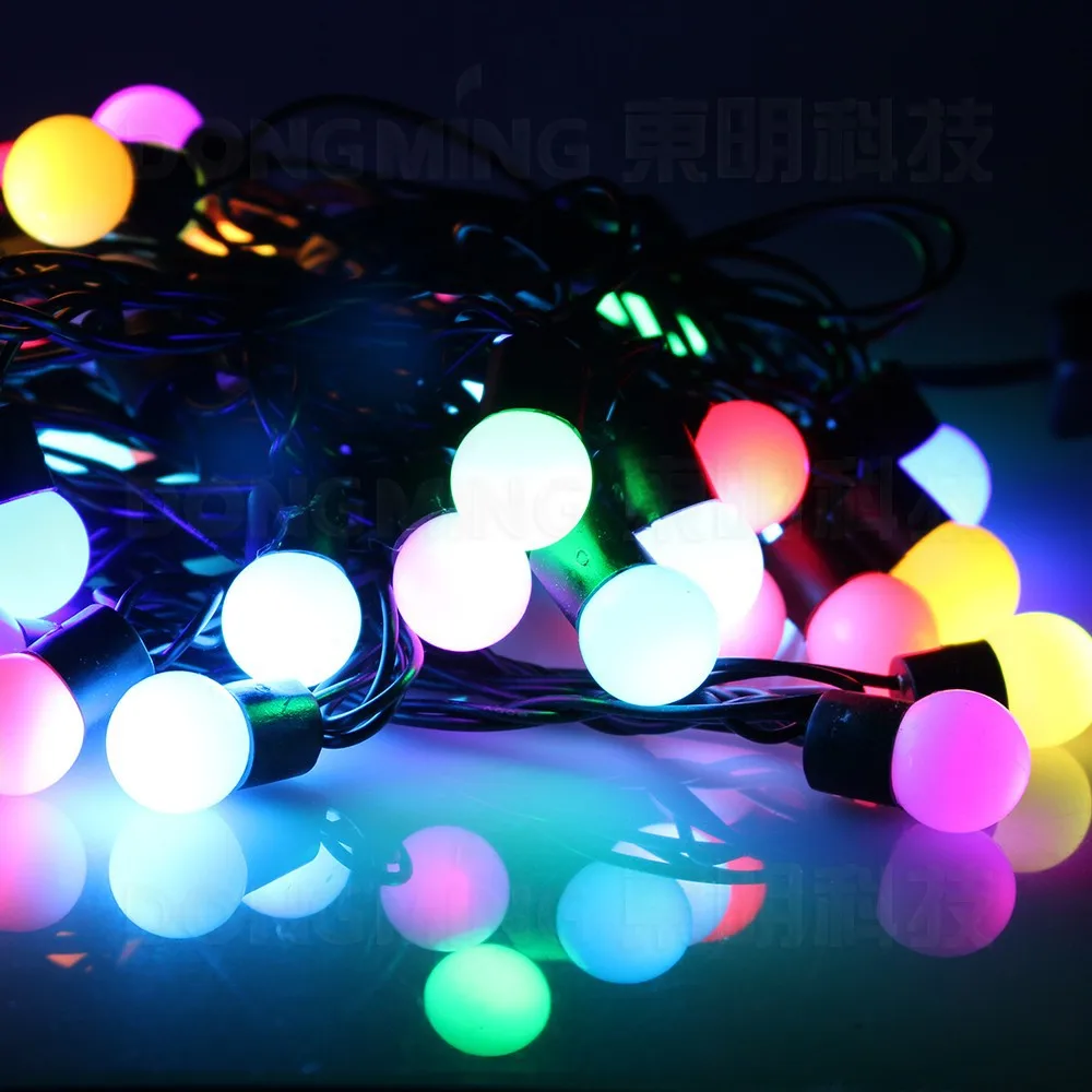 Китайский завод 6 м 40 светодиодный RGB 8 Вт многоцветный 220 В светодиодный шар гирлянда Рождественский светильник для праздника/вечерние/украшения