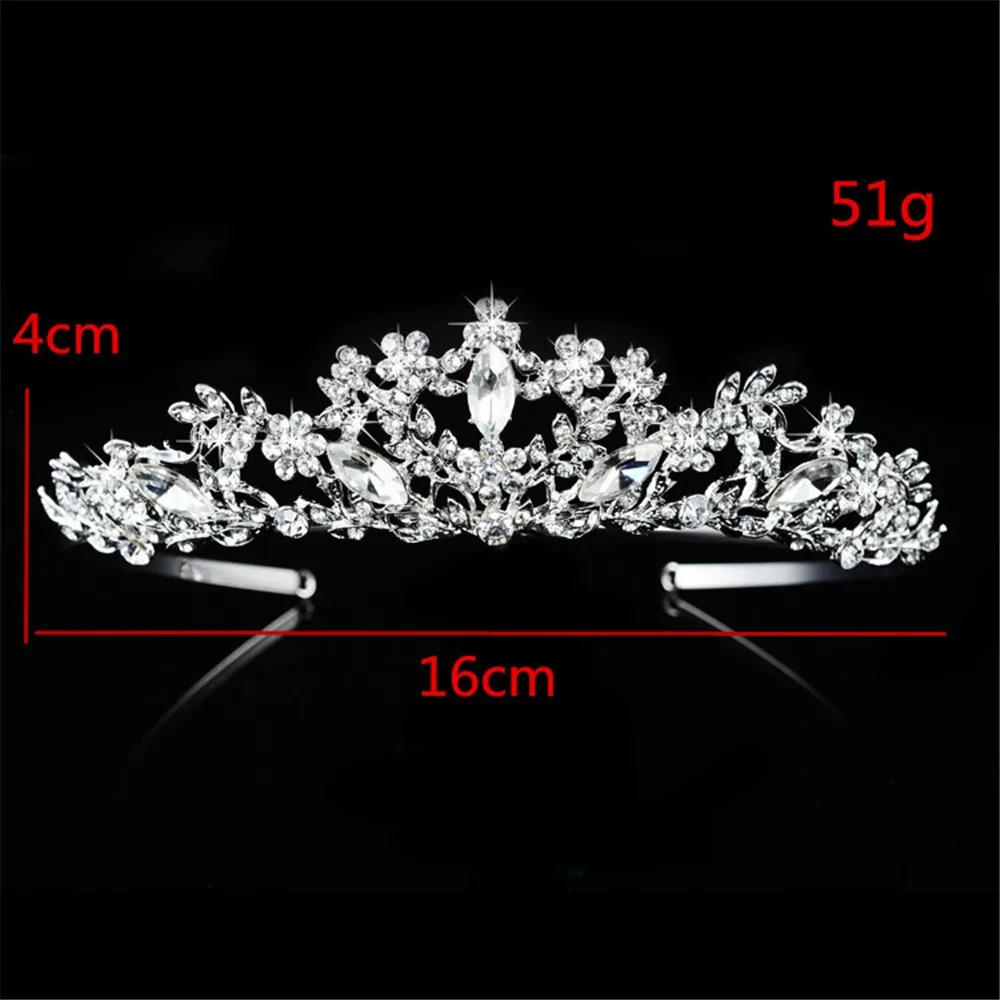  925 sterling silver vintage luxury bridal tiara for women shine Austrian crystal queen crown wedding hair accessories 585 gold plated jewelry HF025 (2)