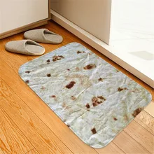 Мексиканский бурритос принт Удобный Круглый фланелевый для ванной нескользящий коврик для ванной детская комната ковер аксессуары для ванной K20