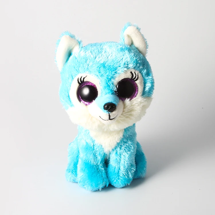 

Ty Beanie Boos Stuffed & Plush Animals Blue Wolf Toy Doll 6" 15cm
