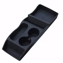 Модный высококачественный черный силиконовый Автомобильный Центр вставки консоль лоток для хранения Коробка для Tesla/Модель S