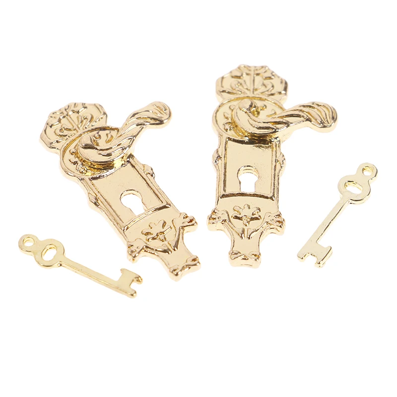 مجموعة من 4 دمى منزل مصغرة قفل الباب مع مفاتيح ل 1/12 دمية الأثاث DIY اكسسوارات الأطفال الأثاث اللعب مجموعة من 4 دمى منزل مصغرة قفل الباب مع مفاتيح ل 1/12 دمية الأثاث DIY اكسسوارات الأطفال الأثاث اللعب