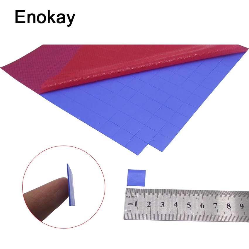 

Wholesale 169 Pieces Blue 15x15x 0.5mm Computer GPU CPU VGA Conductive Silicone Thermal Pad