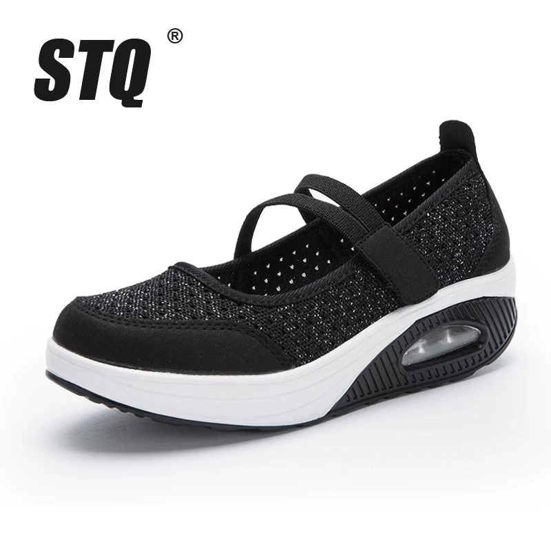 STQ/ г.; Осенняя женская обувь на плоской платформе; женская повседневная обувь из дышащего сетчатого материала; женские кроссовки на платформе; женская обувь; TF8023