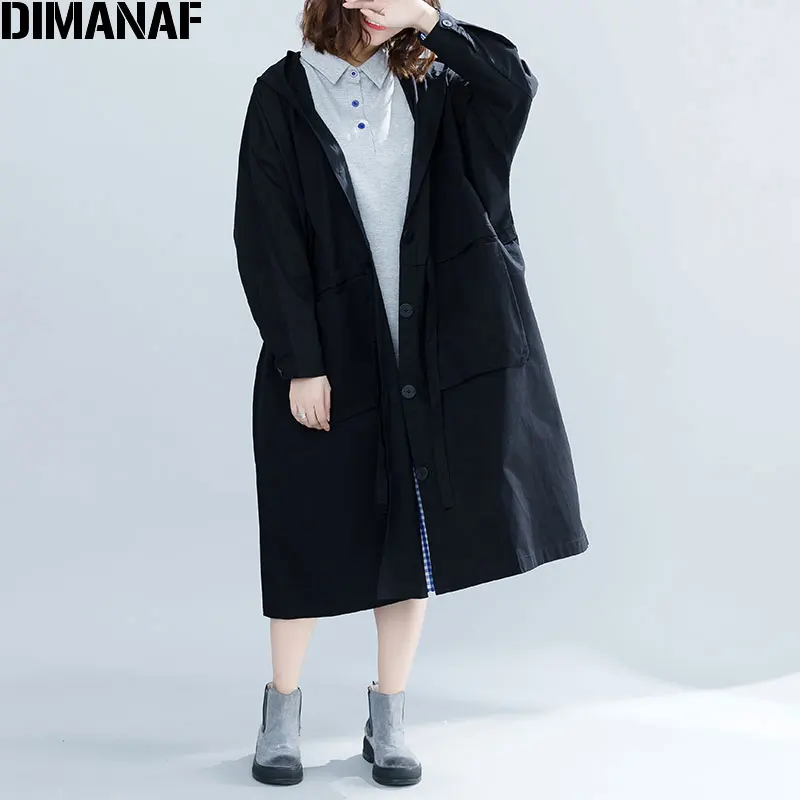 discount DIMANAF 2019 Women Jackets Coats Plus Size Autumn Button Thin Big Size Cardigan Female Clothes Loos