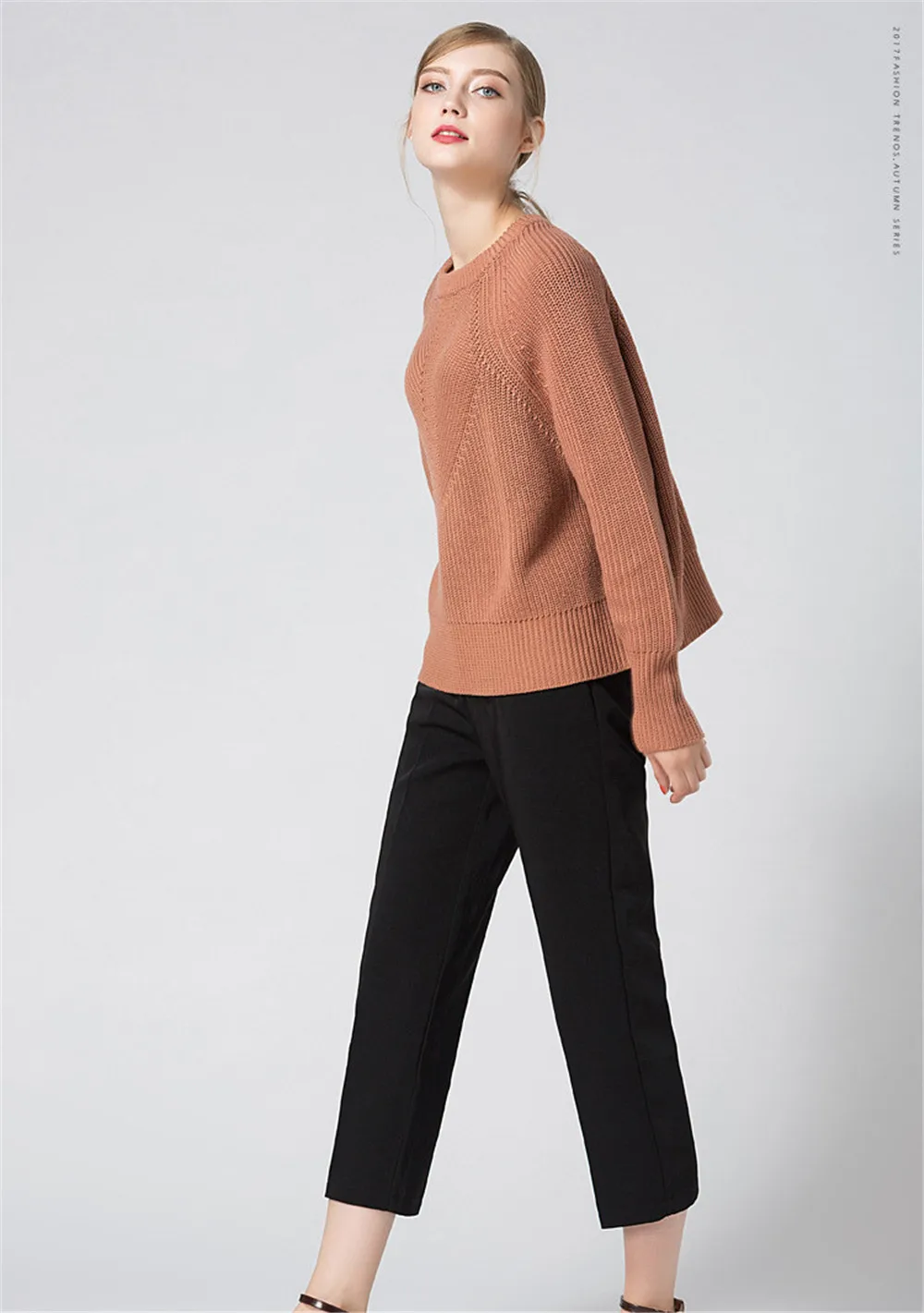All Occasion Match Women Pullover Sweater Women Sweater Fashion Long Sleeve O-neck Twist Knitted Christmas Sweaters (5)