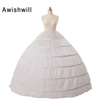 

Quinceanera Underskirt Crinoline 6 Hoop Petticoat Crinoline Wedding Accessories Underskirt Petticoats For Wedding Dress