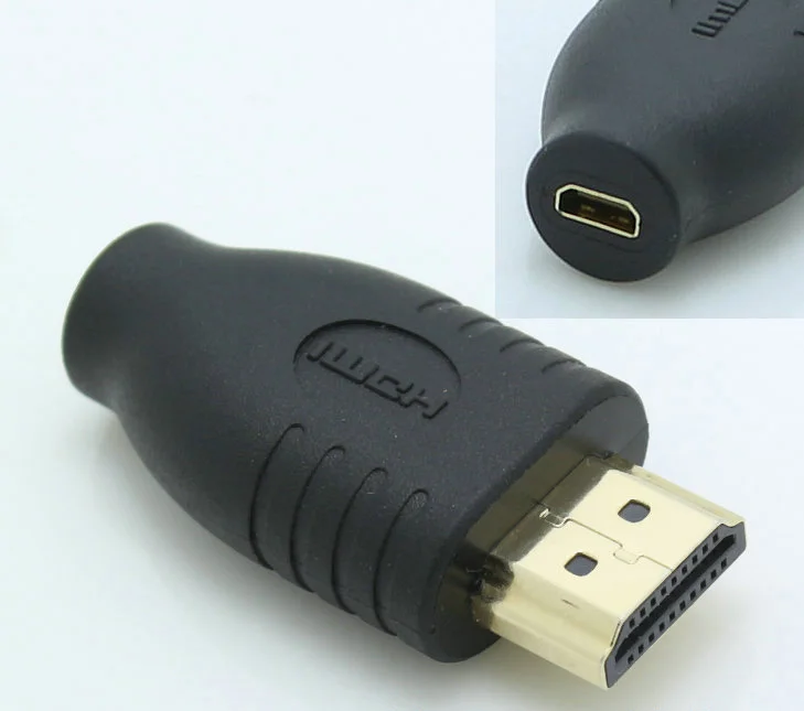 10 قطعة مايكرو HDMI الإناث إلى HDMI ذكر محول محول HDMI شاشة كمبيوتر محمول ذات دقة عالية التلفزيون DVD PC