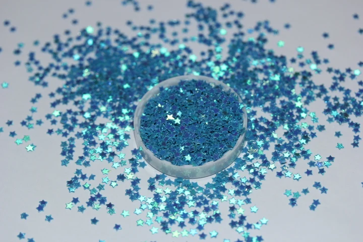 50 grams Holographic Stars Heart Nail Glitters Paillette Flakes Tinsel Nail Art Decorations Sequins For Manicure
