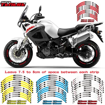 

Motorcycle front and rear wheels Outer Rim Sticker Wheel Decals For yamaha XT1200Z ZE SUPER TENERE XT1200Z SUPER TENERE RAID