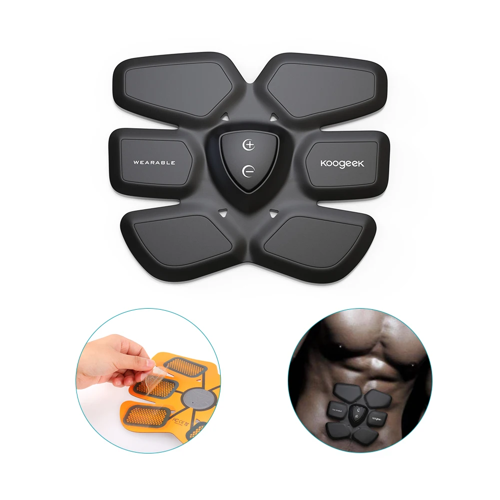 Koogeek 6 шт. гелевые подушечки для EMS тренер миостимулятор гидрогель наклейки для пресса Фитнес массаж для похудения машина