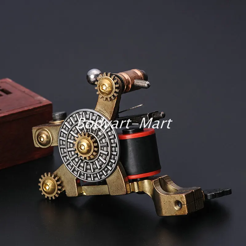 

One Custom Handmade Cast Iron Luo's Tattoo Machine Gun For Tattoo Kit Set Supply LTM25