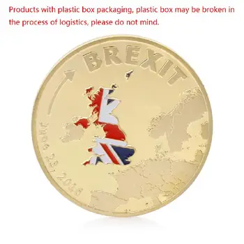 

Gold Plated 2016 Cook Islands Brexit Commemorative Coin Collection Physical Gift