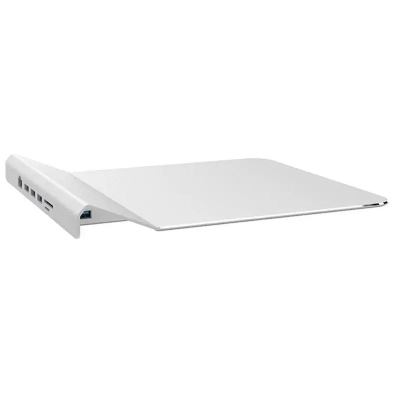 

USB3.0 HUB Multi-Functional Aluminium Alloy Mouse Pad 6-in-1 Docking Station USB Hub Extender