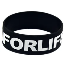 OneBandaHouse на заказ 1 дюймовый широкий браслет реклама силиконовые браслеты