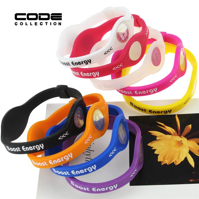 Silicone Power Energy Hologram Men Bracelet Sport Wristbands Keep
