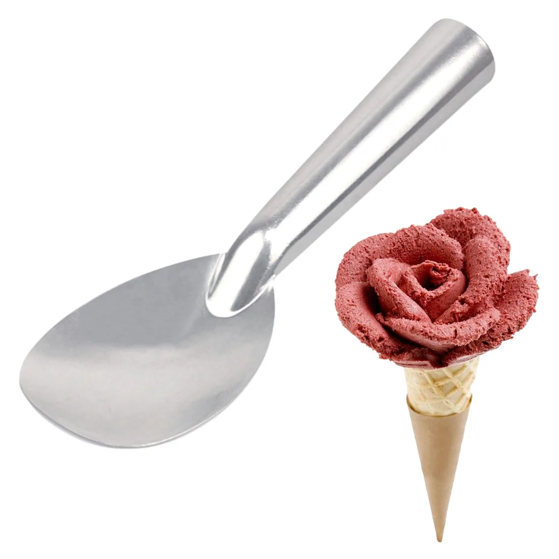 1pc Ice Cream Spade Aluminum Foil Heavy Duty Ice Cream Scoop Dessert