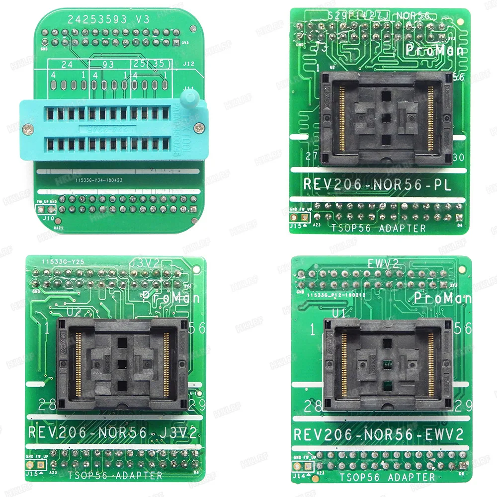 ProMan NAND Nor Профессиональный программатор с 8 адаптерами чип восстановления данных копировальный инструмент TSOP48 56 24253593V3 адаптеры