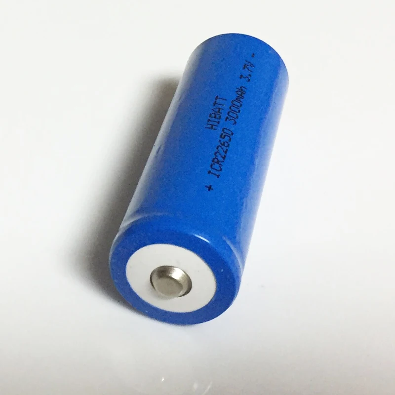 New 3.7v 22650 rechargeable lithium ion battery li ion cell 3000MAH