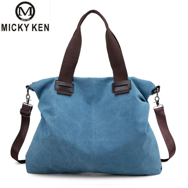 

Micky Ken Brands Women's Bag Canvas Handbag Female Famous Designer Shoulder Bag Ladies Tote Fashion Large Sac A Main Bolsos Muje