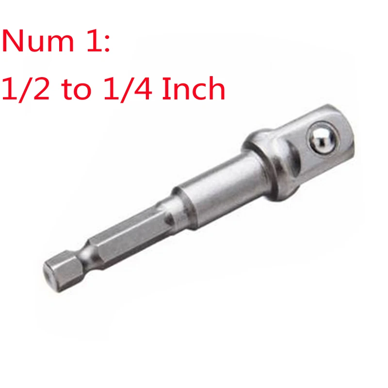 4Pcs Socket Bit Adapter Drill Power Extension Bar Screwdriver Handle